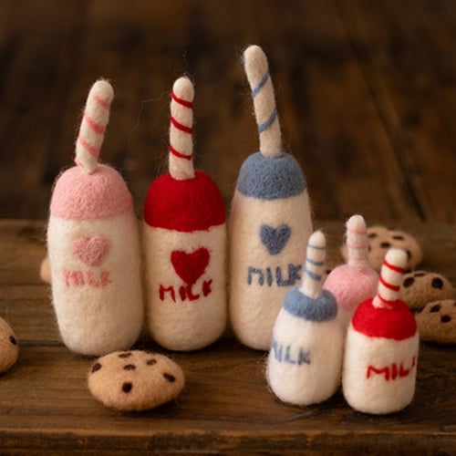 DIY Baby Wool Felt Milk Bottle Cookies Decorations Newborn Photography  Props Infant Photo Shooting Accessories Home Party Ornaments - buy DIY Baby  Wool Felt Milk Bottle Cookies Decorations Newborn Photography Props Infant