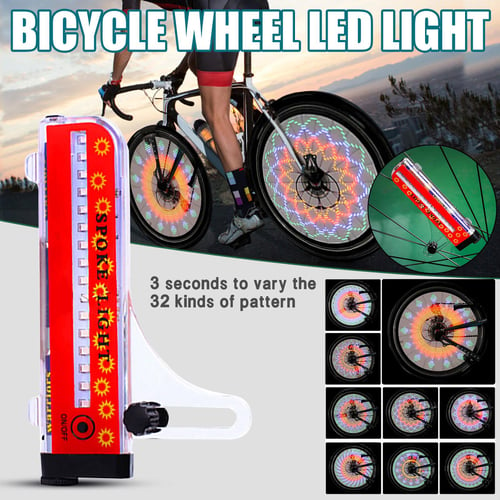 32 led bicycle wheel light