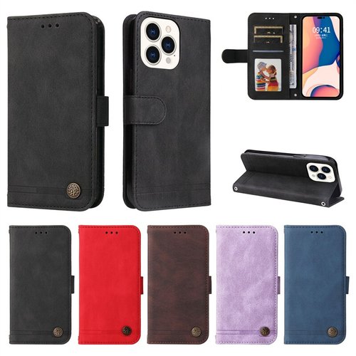 Leather Cards Solt Wallet Case for IPhone 14 Pro Max 13 12 Mini 11