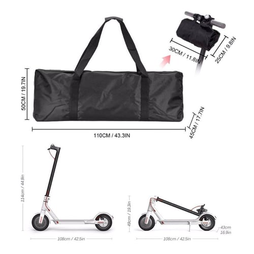 Large Carry Storage Bag Waterproof Cloth Zipper For Xiaomi M365 & Other Scooters 
