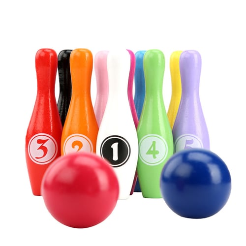 11cm Height Kids Plastic Bowling Set Outdoor Mini Educational Toys"# 