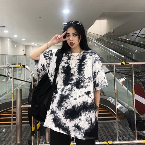woman tshirts harajuku tops Tie dye hip hop kpop oversized ropa mujer t  shirt aesthetic vintage graphic Couple t shirts clothes - buy woman tshirts  harajuku tops Tie dye hip hop kpop