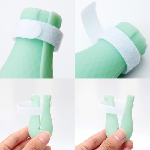 4Pcs Silicone Pet Cat Gloves Anti Scratching Boots Shoes Trim Nail Cover Healthy 