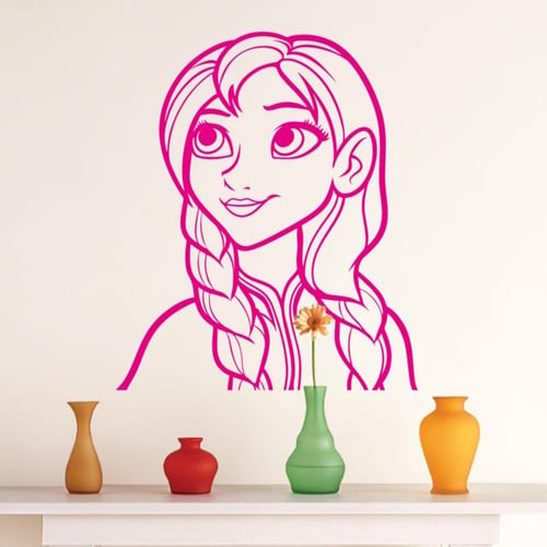 3D FROZEN Elsa Anna Wall Stickers Decal Removable Home Decor Kids Art Mural 
