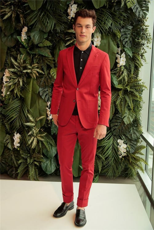 Gwenhwyfar New Red Suits Blazer With Pants Wedding Men Tuxedos 2018  Groomsmen Prom Party Suits Four Seasons (Jacket+Pants+Tie) - buy Gwenhwyfar  New Red Suits Blazer With Pants Wedding Men Tuxedos 2018 Groomsmen