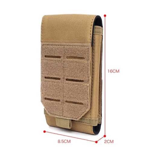 600D EDC Molle Pouch Outdoor Mobile Phone Waist Bag Vest Pack Cellphone Holder 