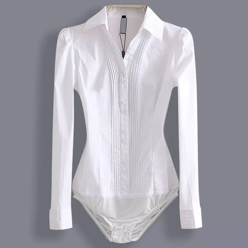 Elegant Bodysuits Women Office Lady White Body Shirt Long Sleeved Blouse  Ladies Collar Tops Female Womens Clothing 2020 New Tops - buy Elegant  Bodysuits Women Office Lady White Body Shirt Long Sleeved