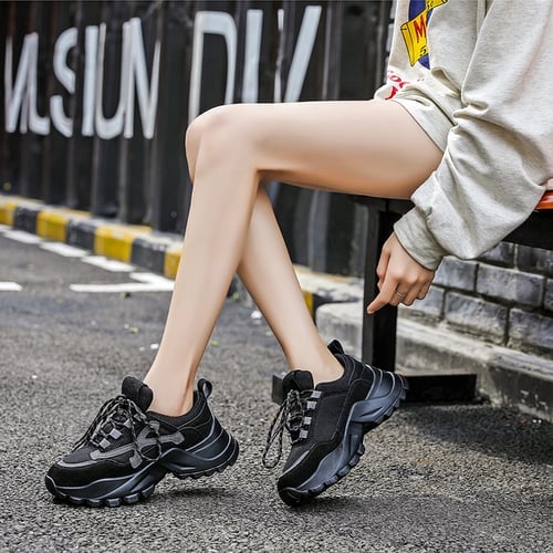 Platform Women Shoes Chunky Sneakers 2021 Spring Autumn Fashion Lace up  Comfortable Tenis Feminino Zapatos De Mujer Female Shoes - buy Platform  Women Shoes Chunky Sneakers 2021 Spring Autumn Fashion Lace up