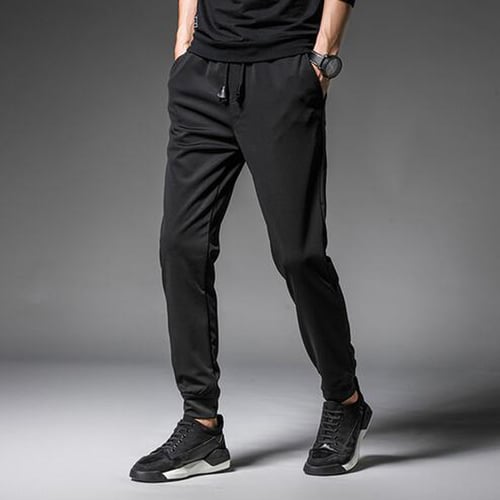 Fashion Mens Solid Drawstring Pocket Sports Trousers Casual Beam Feet Pants  Black Joggers Штаны Ropa De Hombre Plus Size S-5xl - buy Fashion Mens Solid  Drawstring Pocket Sports Trousers Casual Beam Feet