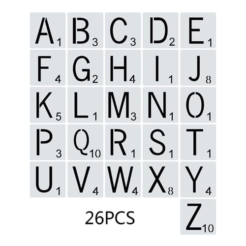 26pcs Set Alphabet Letters Stencils Drawing Template Diy Painting Scrapbooking Buy 26pcs Set Alphabet Letters Stencils Drawing Template Diy Painting Scrapbooking Prices Reviews Zoodmall