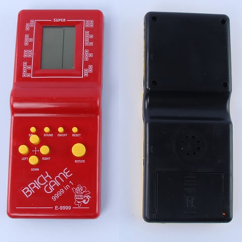 Fun Brick Game Toy Riddle Handheld Console 5 Color Educational Game Kids 