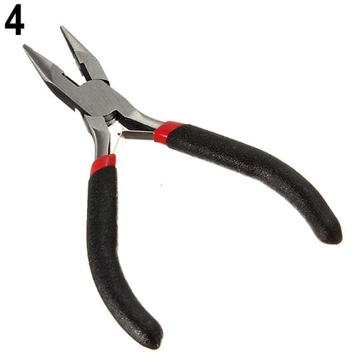 Multi-Purpose Jewelry Mini Pliers Tools Cutter Chain Round Bent Nose DIY Beading 