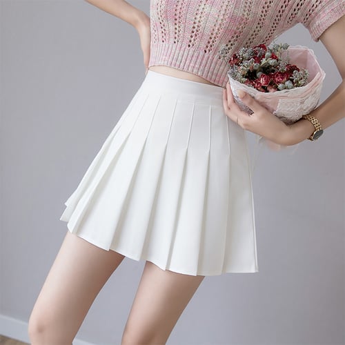 Pleated Skirt Women High Waist Sexy Mini Skirts Tennis Skirt Girl Dance  Skirt Kawaii Casual Korean White Black Skirt Faldas Jupe - buy Pleated  Skirt Women High Waist Sexy Mini Skirts Tennis