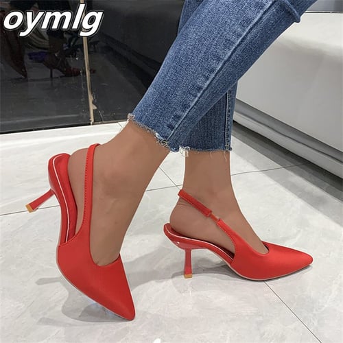 Women's Shoes Autumn Orange Lace-up Stiletto Heel Pointed High Heel  Rhinestone Buckle Temperament Muller Single Shoe Women - buy Women's Shoes  Autumn Orange Lace-up Stiletto Heel Pointed High Heel Rhinestone Buckle  Temperament