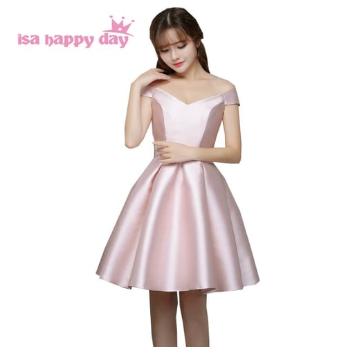 pale pink vestidos formales vestido de festa off shoulder dress with a bow  for graduation party girls' dresses short H3823 - buy pale pink vestidos  formales vestido de festa off shoulder dress