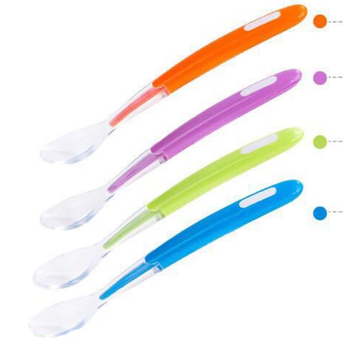 For Training Safe Food Tableware Flatware Baby Silicone Spoon Soft Feeding 