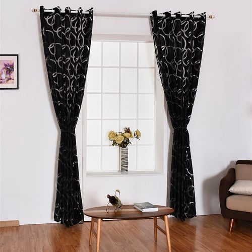 Fashion Circle Bubbles Window Curtain Sheer Divider Home Bedroom Window Decor 