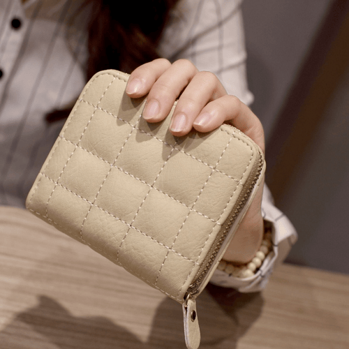 Fashion Wallets Zipper Coin Purse Lady Long Short Purses Handbags Women  Clutch Cards Holder Pu Leather Moneybag Billfold Wallet