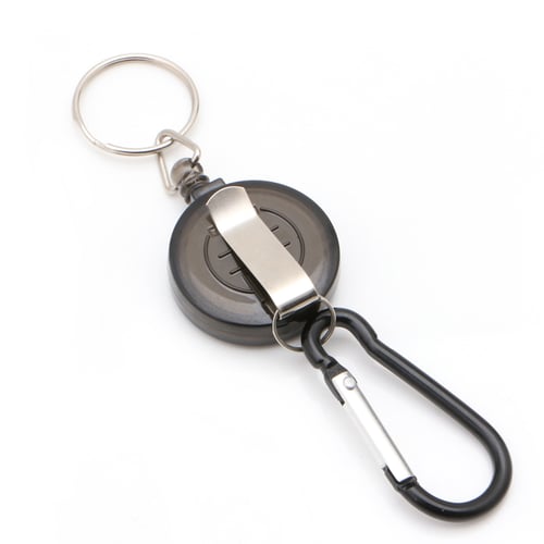Badge Spreader hook Recoil Retractable Reel Strap Belt Chain Ring Clip Key 