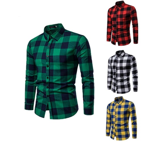 Plaid Shirt 2020 New Autumn Winter Flannel Red Checkered Shirt Men Shirts  Long Sleeve Chemise Homme Cotton Male Check Shirts - buy Plaid Shirt 2020  New Autumn Winter Flannel Red Checkered Shirt