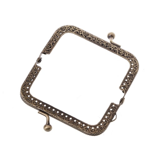 8.5cm Arc-shaped Metal Purse Bag Wallet Frame Kiss Clasp Lock Bronze Silver 