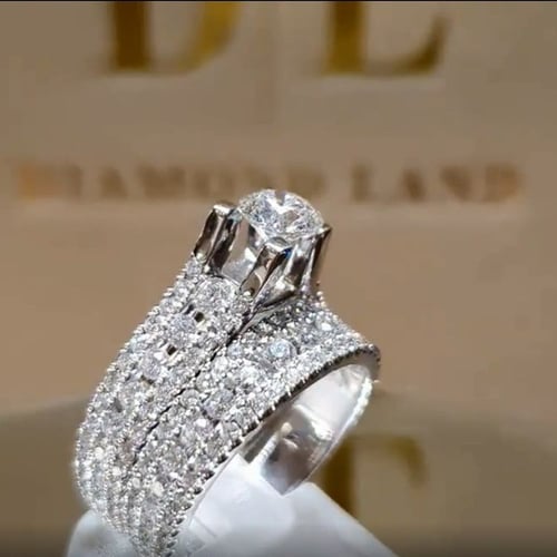Elegant Rings for Women Jewelry Wedding Ring Gemstone Ring Size 6-11 