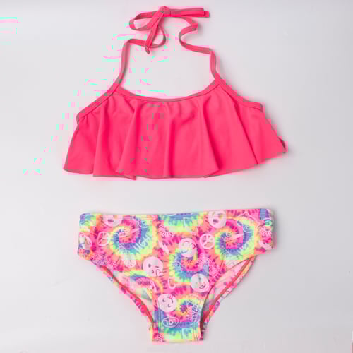 Girls Twopiece Swim Suits Bikinis Print 512 Years Girl Bikini Set