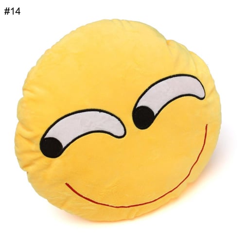 33cm Emoji Soft Cushion Pillow Smiley Emoticon Stuffed Plush Toy NEW 
