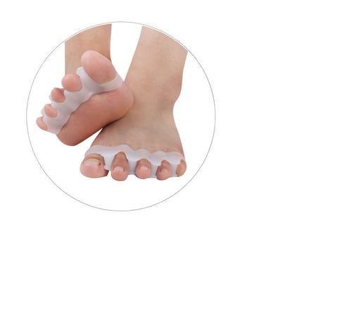 2pcs Pair Toe Gel Separators Pain Relief Stretching Relaxing Pampered Bunion 