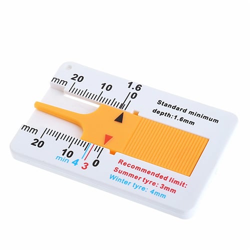 Tyre Tread Depth Gauge Car Caliper Caravan Motorcycle Trailer Wheel Measure Tool 