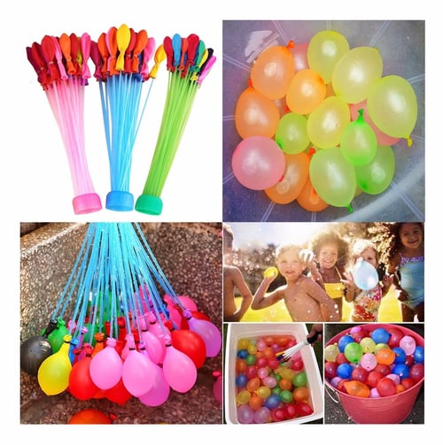 111 Fast Fill Magic Water Balloons Self Tying Sealing Balloon Bombs Summer Toys 