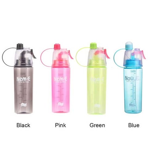 1pc Frosted Gradient Spray Water Cup,Portable Sports Water Bottle