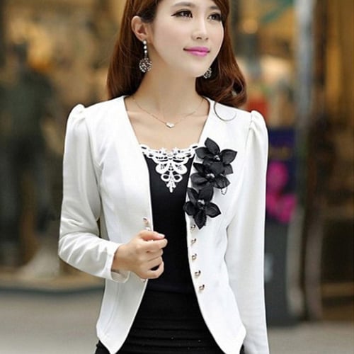 New blazer female 2020 slim outerwear blazer elegant spring autumn  outerwear coat plus size women ladies jacket clothes - buy New blazer  female 2020 slim outerwear blazer elegant spring autumn outerwear coat