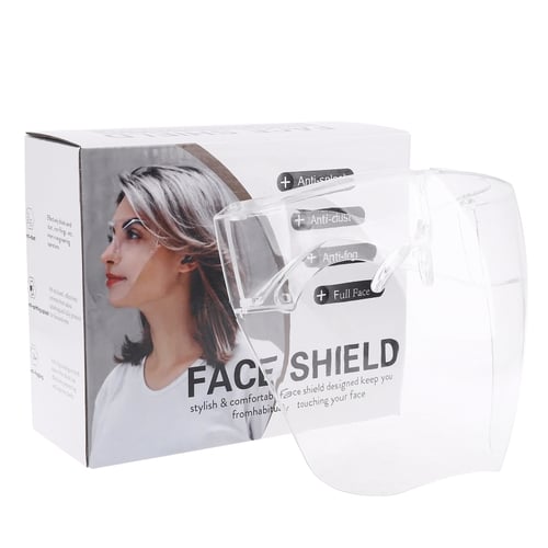 Transparent Face Shield Dust-proof Full Face Cover Safety Glasses 