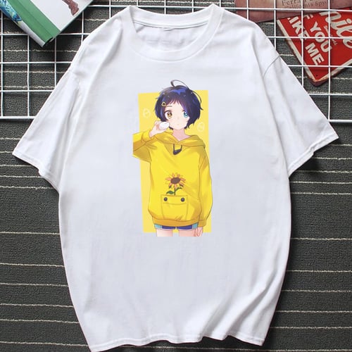 Anime Clothes Cute Print Tshirt Manga Wonder Egg Aesthetic Tops Women Men  Fashion Short-sleev Summer Cotton Casual Camisetas - buy Anime Clothes Cute  Print Tshirt Manga Wonder Egg Aesthetic Tops Women Men