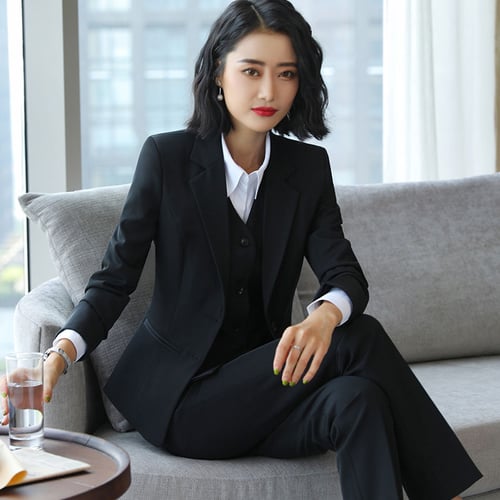 Vintage Double Breasted Women Pant Suit Set Notched Blazer Jacket & High  Waist Pant 2019 Spring Office Wear Women Business Suits - buy Vintage  Double Breasted Women Pant Suit Set Notched Blazer