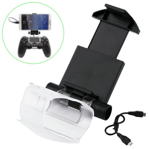 Phone Wireless Holder For PS4 Controller Cell Phone Clip Holder Mount Bracket Stand Fit For Phone Game Accessory - sotib olish ZMall Smart Phone Wireless Holder For PS4 Controller