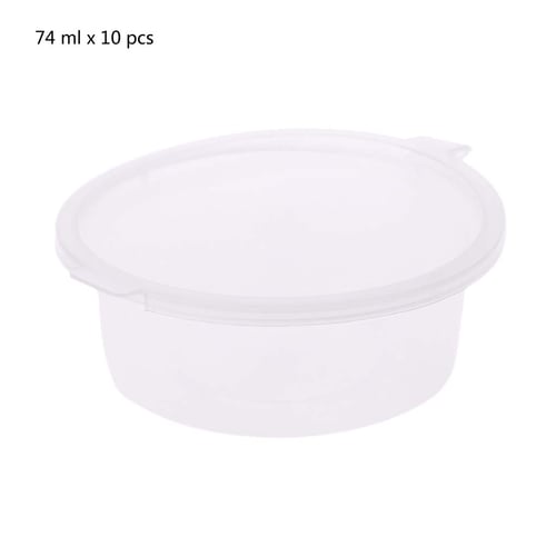 10Pcs Plastic Disposable Lunch Soup Bowl Food Container Storage