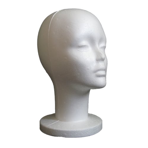 White Foam Mannequin Head Lightweight for Wigs Hats Stand 26cm 53cm New Durable 