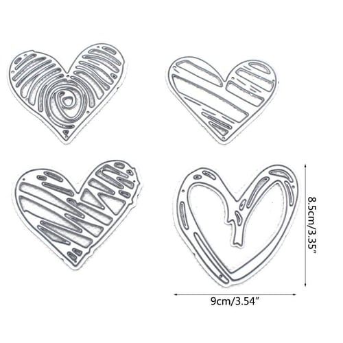 Metal Cutting Dies Love Heart Envelope Stencils DIY Paper Cards Embossing ` 
