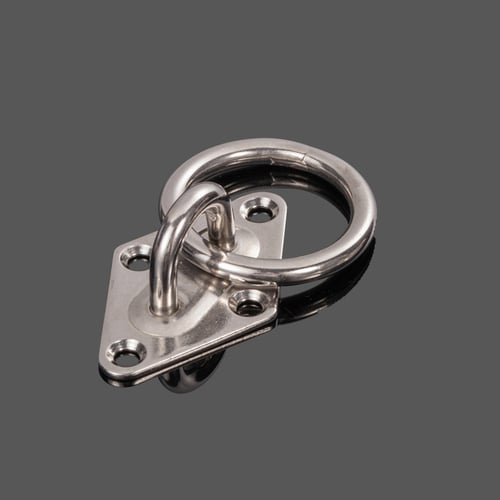 Stainless Steel U-shape Thicken Pad Eye Ring Plate Ceiling Mount Hook Base Cheap 