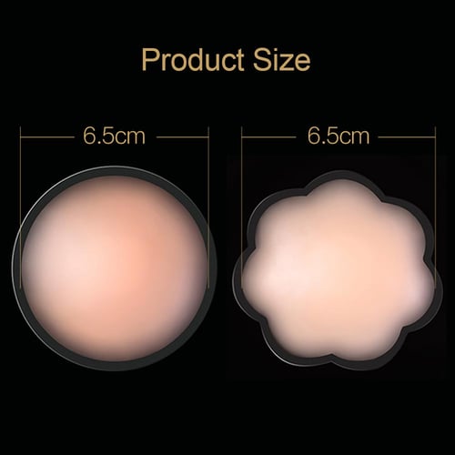 Nipple Breast Cover Pad Sticker Silicone Invisible Adhesive Reusable