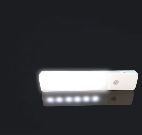 Stick-on PIR Motion Sensor Night Light USB Rechargeable LED Closet Cabinet Lamp 