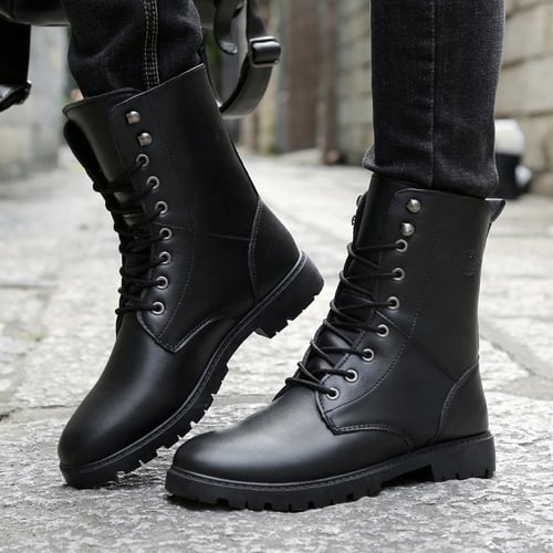 Warm Lace-up handsome Men's Ankle Boots Fashion Outdoor High-Top Leather  Shoes British Style Classic Casual Boots - buy Warm Lace-up handsome Men's  Ankle Boots Fashion Outdoor High-Top Leather Shoes British Style Classic