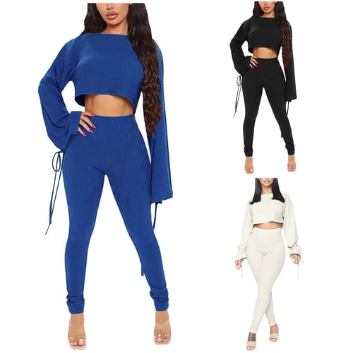 Women Tracksuit Outfits Long Sleeve Letters Hooded Crop Top Jogger  Sweatpants - buy Women Tracksuit Outfits Long Sleeve Letters Hooded Crop Top  Jogger Sweatpants: prices, reviews | Zoodmall