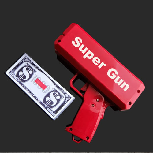 Super Money Launch Gun Cash Launcher In Box Toy Gift Make it rain Party Game 