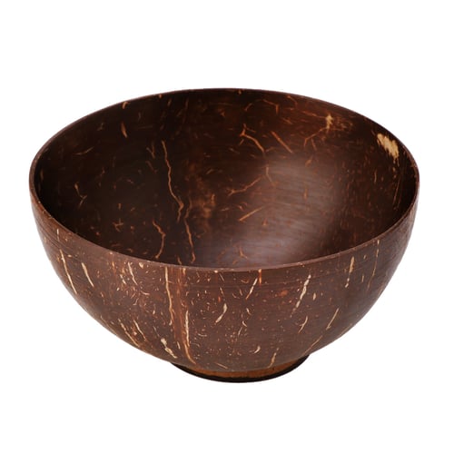 Natural Coconut Shell Home Decoration Food Container Jewelry Storage Bowl New 
