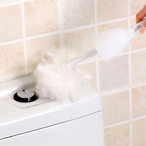 Multifunction Toilet Cleaning Brush Soft Bristle Home Bathroom Cleaner Tool 
