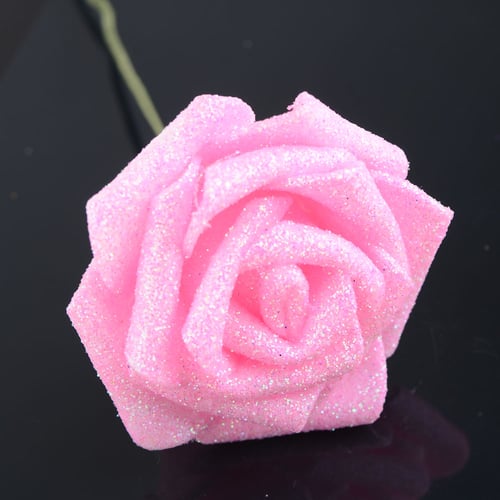 10X Colourfast Foam Roses Artificial Flowers Party Wedding Bouquet Home Decor 