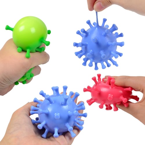 Decompression Vir-us Ball Popit Fidget Toys Squeeze Toy Stress Relief Gift Kids 